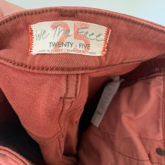Free People Women's Skinny Jeans in Rust - Picture 6 of 6